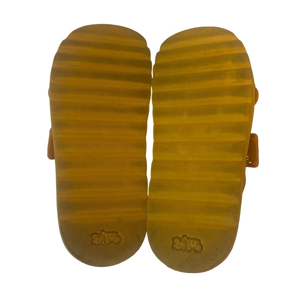 Coach Udele Sport Slide Yellow Orange Platform Buckle Sandals CA483 Womens 8B - Picture 7 of 8